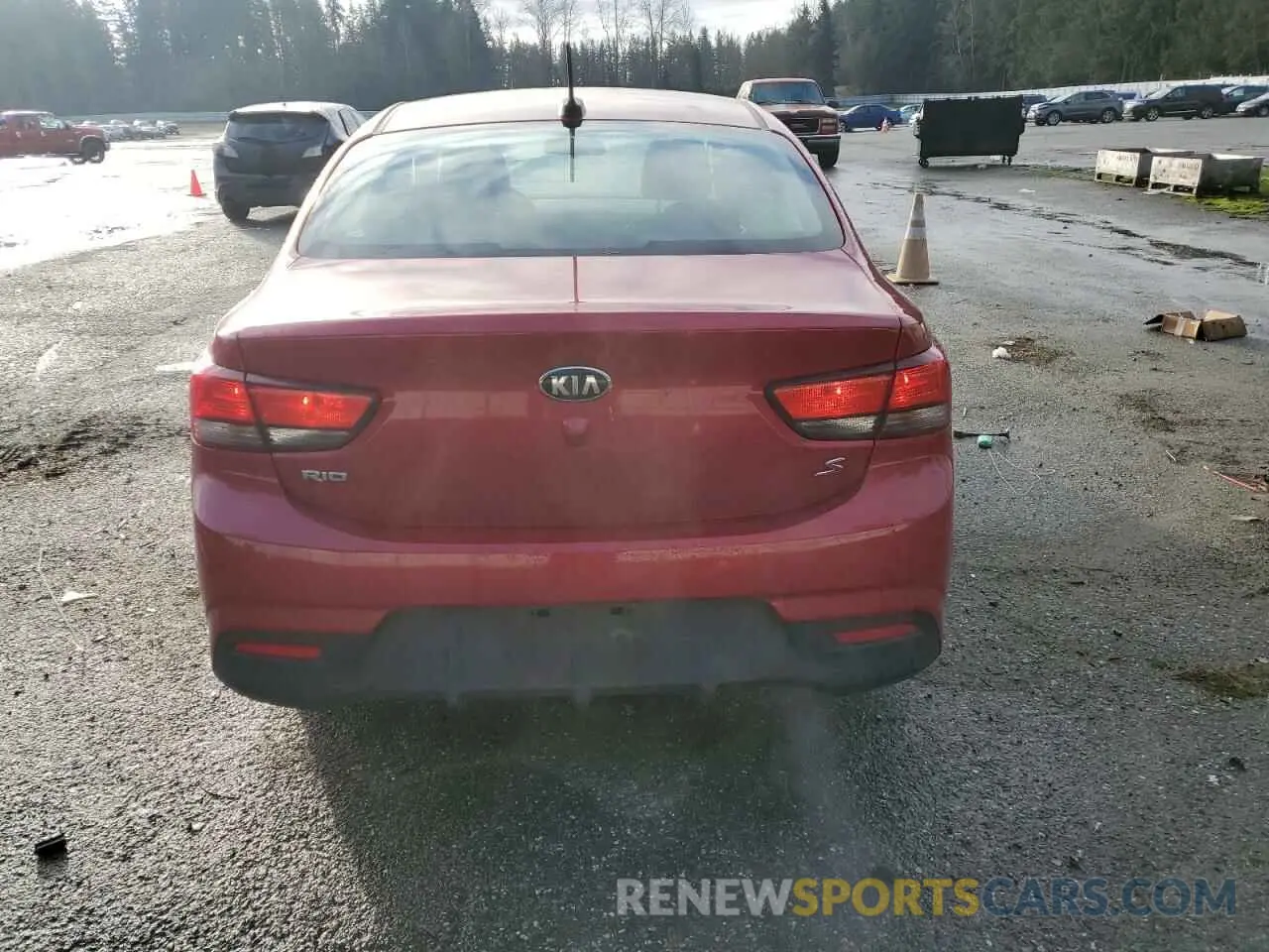 6 fotografías del automóvil dañado 3KPA24AB0KE207732 KIA RIO 2019