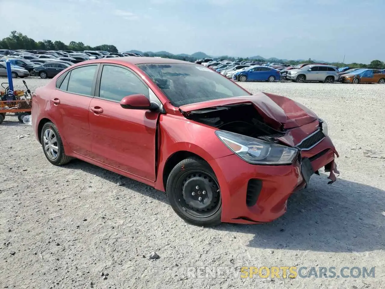 4 fotografías del automóvil dañado 3KPA24AB1KE200725 KIA RIO 2019
