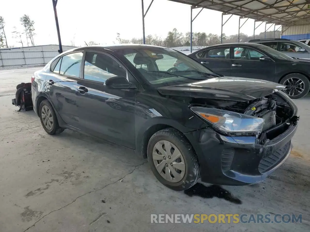 4 fotografías del automóvil dañado 3KPA24AB1KE221221 KIA RIO 2019