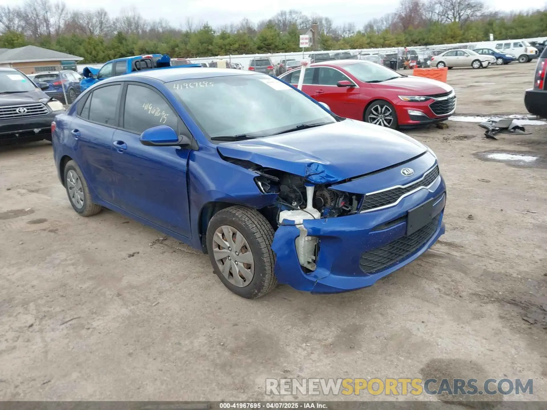 1 fotografías del automóvil dañado 3KPA24AB2KE174846 KIA RIO 2019