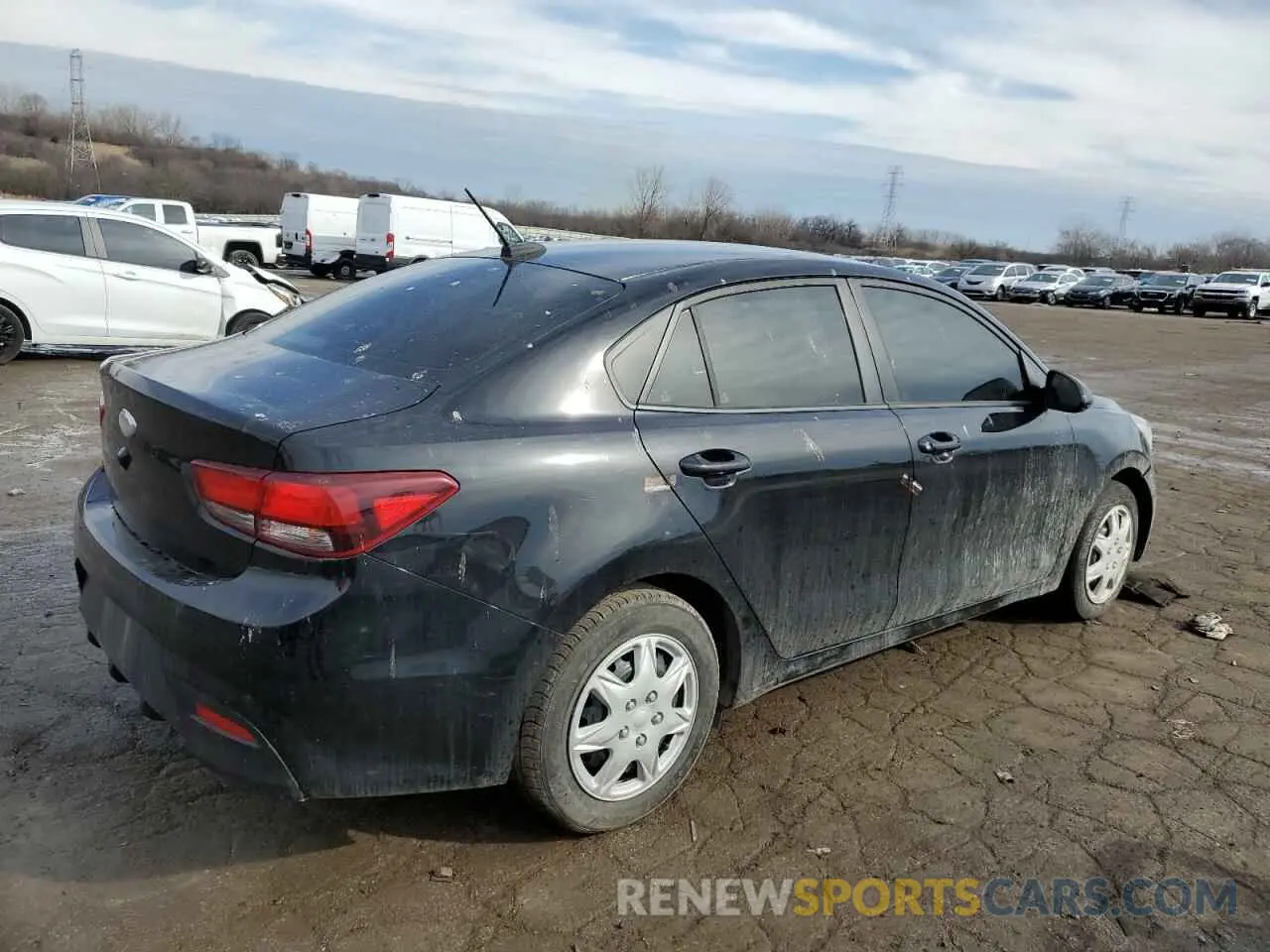 3 fotografías del automóvil dañado 3KPA24AB2KE210857 KIA RIO 2019