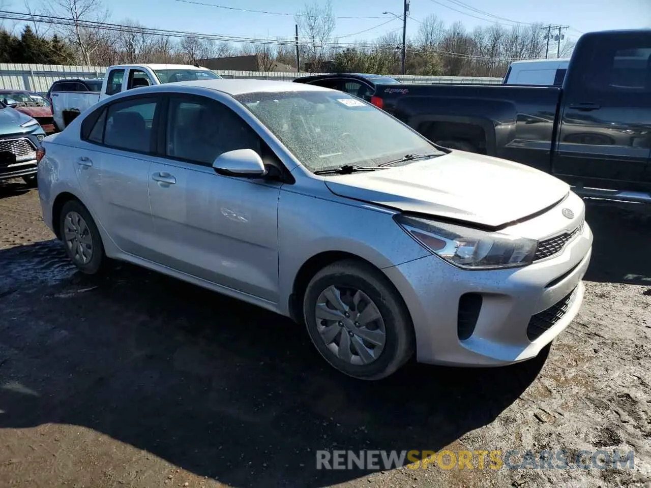 4 fotografías del automóvil dañado 3KPA24AB2KE217730 KIA RIO 2019