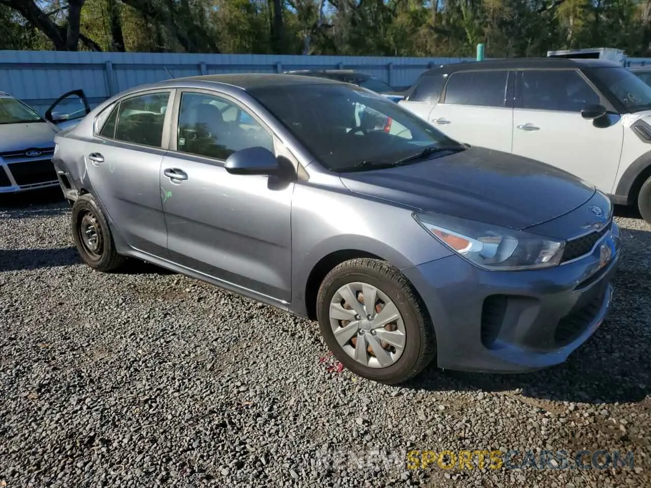 4 fotografías del automóvil dañado 3KPA24AB3KE182308 KIA RIO 2019