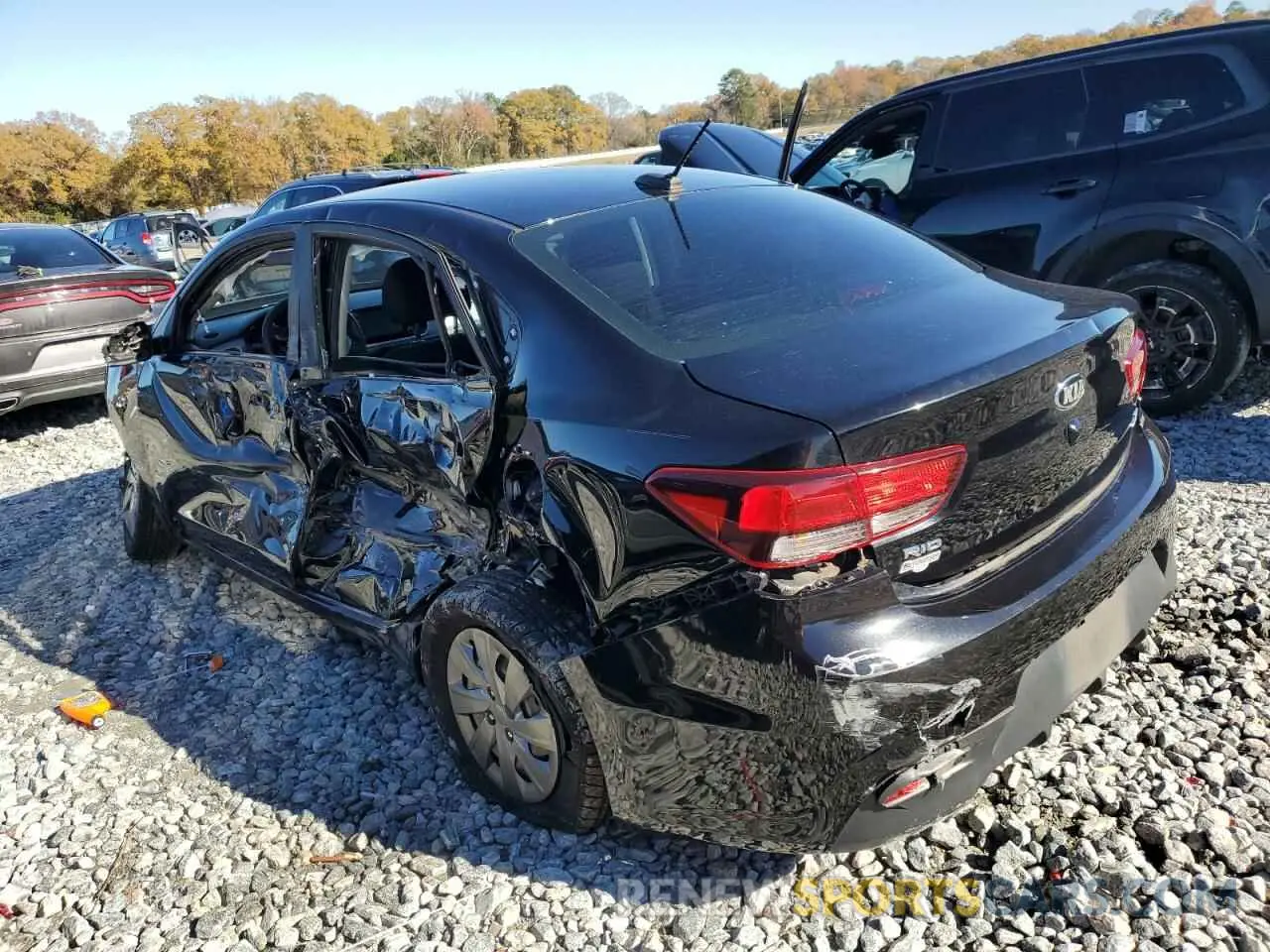 2 fotografías del automóvil dañado 3KPA24AB4KE251099 KIA RIO 2019