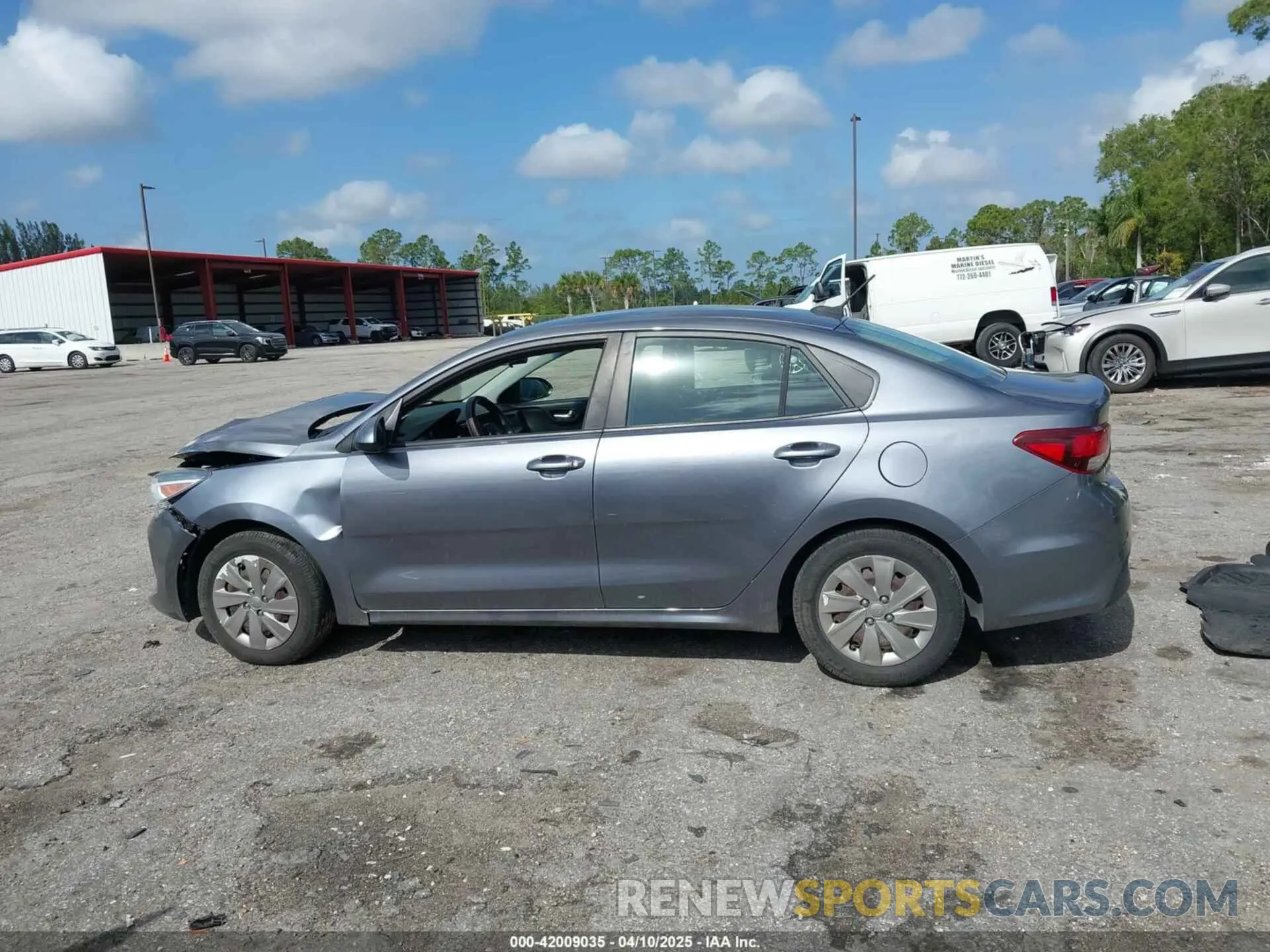 14 fotografías del automóvil dañado 3KPA24AB6KE214152 KIA RIO 2019
