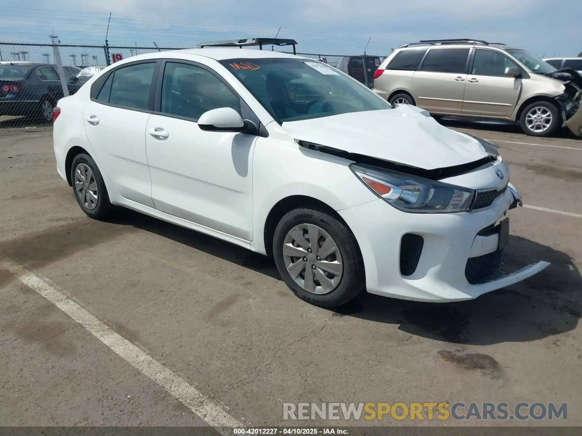 1 fotografías del automóvil dañado 3KPA24AB6KE216211 KIA RIO 2019
