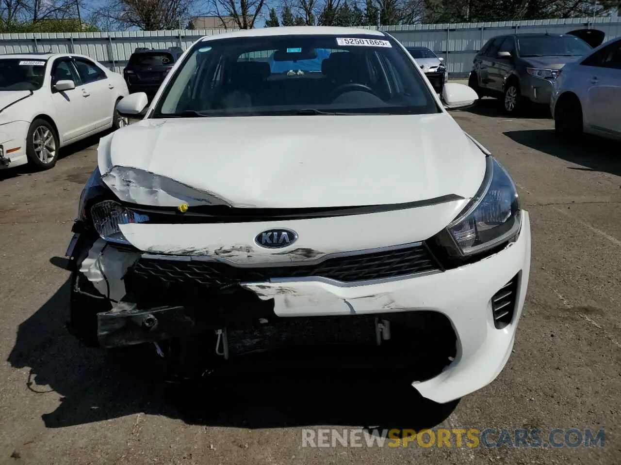 5 fotografías del automóvil dañado 3KPA24AB7KE194896 KIA RIO 2019