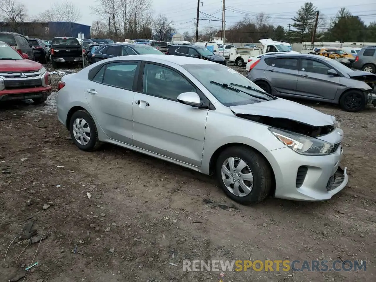 4 fotografías del automóvil dañado 3KPA24ABXKE171614 KIA RIO 2019