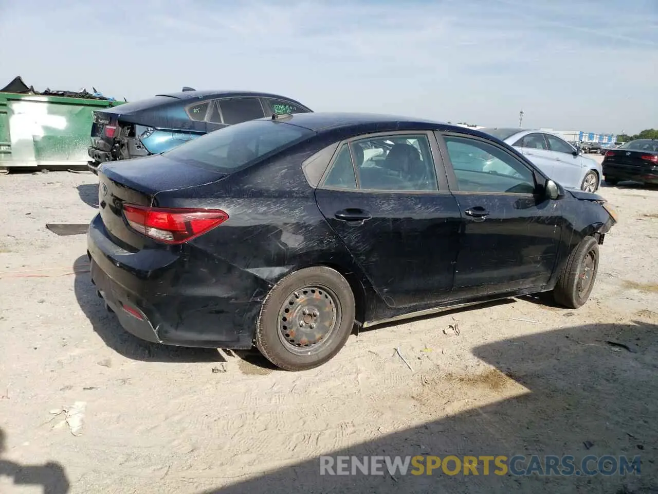 3 fotografías del automóvil dañado 3KPA24ABXKE188090 KIA RIO 2019