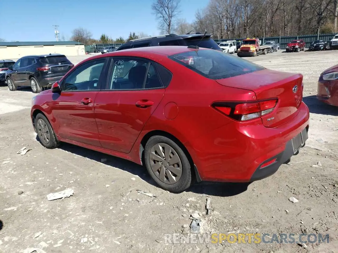 2 fotografías del automóvil dañado 3KPA24ABXKE210279 KIA RIO 2019