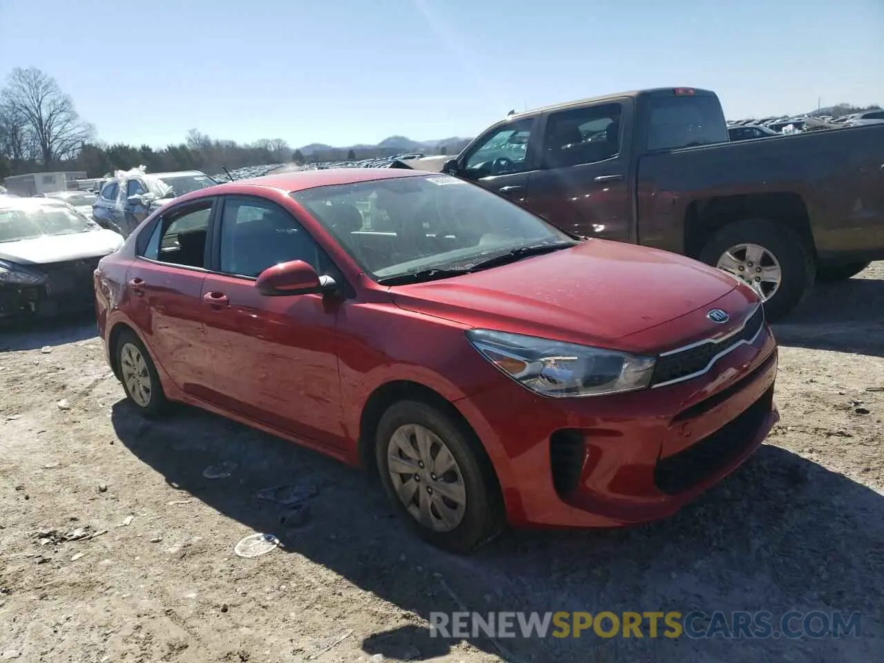 4 fotografías del automóvil dañado 3KPA24ABXKE210279 KIA RIO 2019