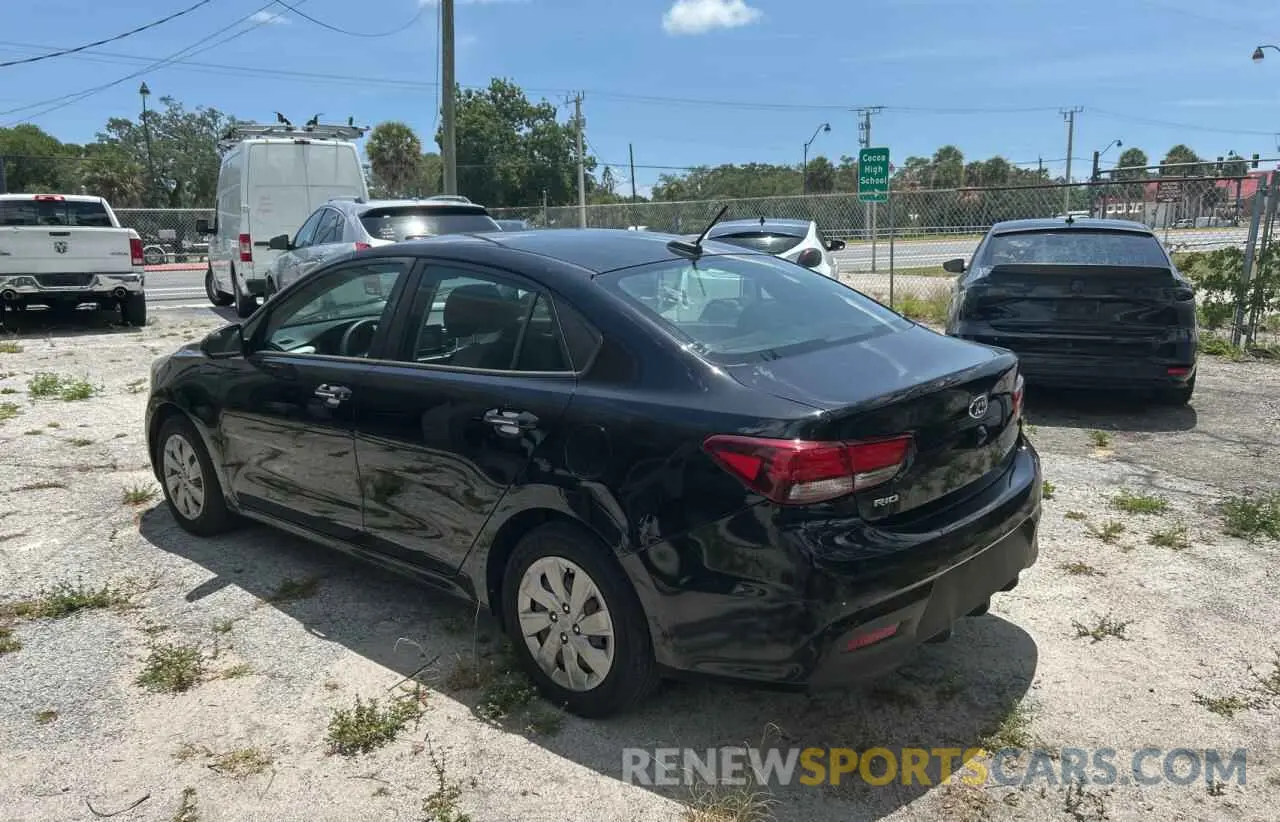 3 fotografías del automóvil dañado 3KPA24AD0LE335357 KIA RIO 2020