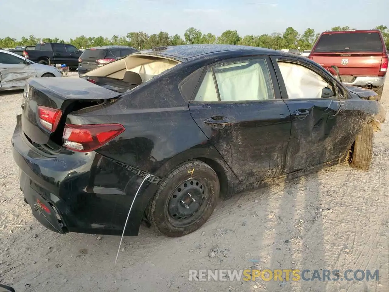 3 fotografías del automóvil dañado 3KPA24AD0LE343720 KIA RIO 2020