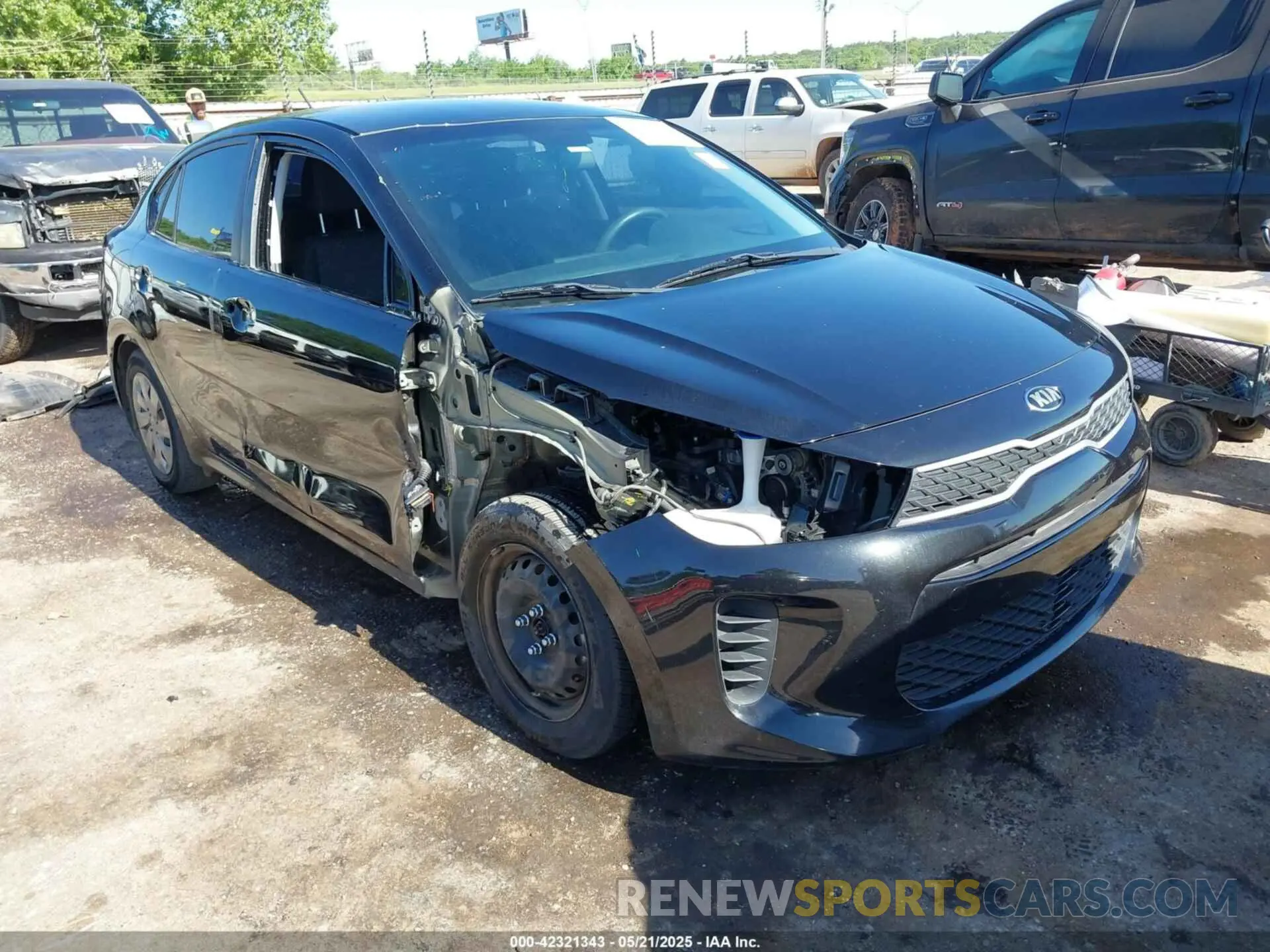 1 fotografías del automóvil dañado 3KPA24AD2LE283536 KIA RIO 2020