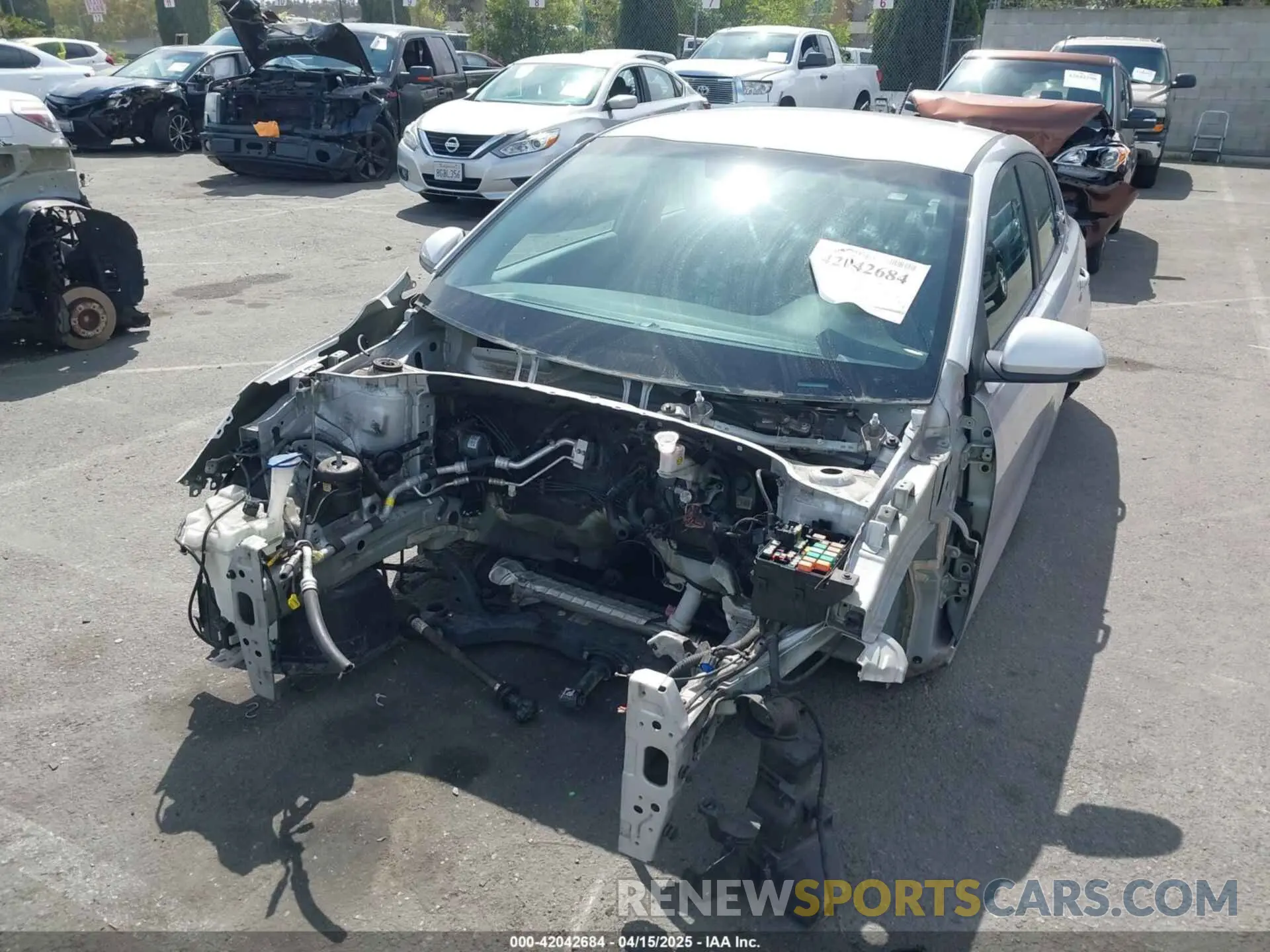 6 fotografías del automóvil dañado 3KPA24AD2LE294455 KIA RIO 2020