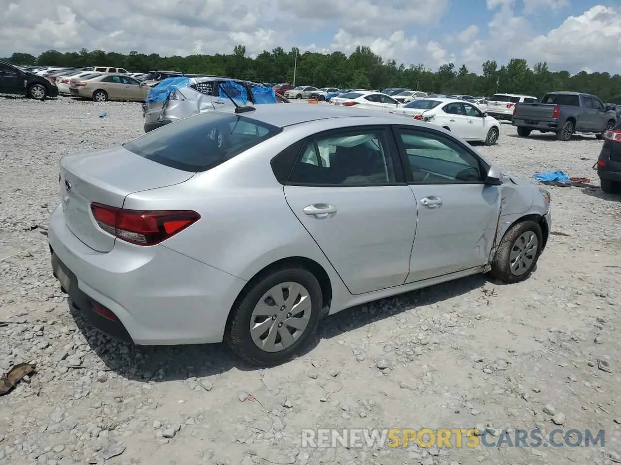 3 fotografías del automóvil dañado 3KPA24AD4LE363484 KIA RIO 2020