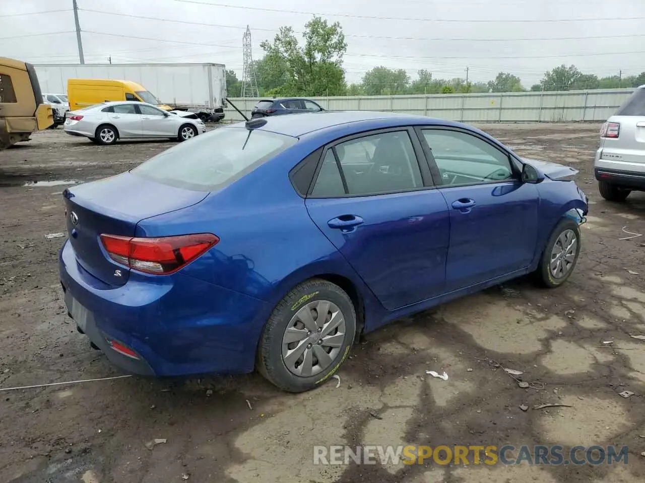 3 fotografías del automóvil dañado 3KPA24AD5LE282722 KIA RIO 2020