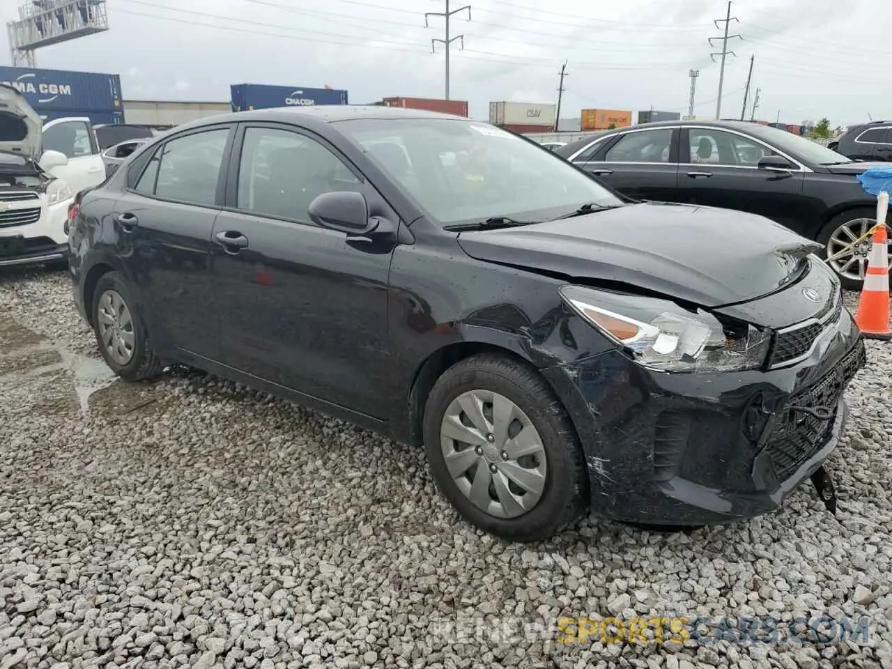 4 fotografías del automóvil dañado 3KPA24AD5LE353210 KIA RIO 2020