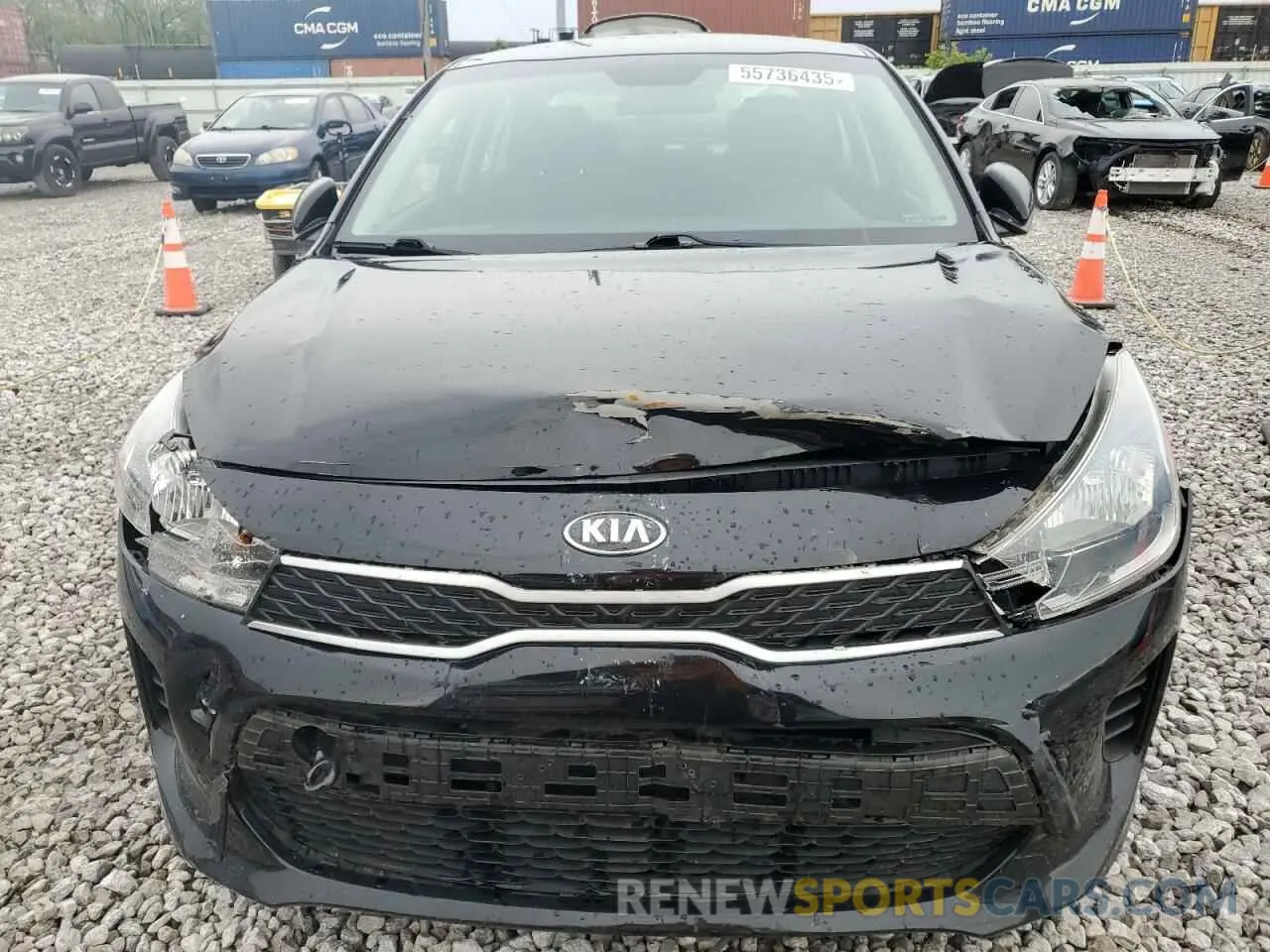 5 fotografías del automóvil dañado 3KPA24AD5LE353210 KIA RIO 2020