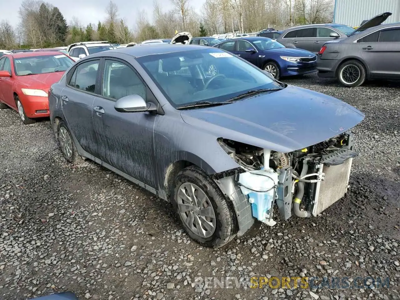 4 fotografías del automóvil dañado 3KPA24AD6LE284446 KIA RIO 2020