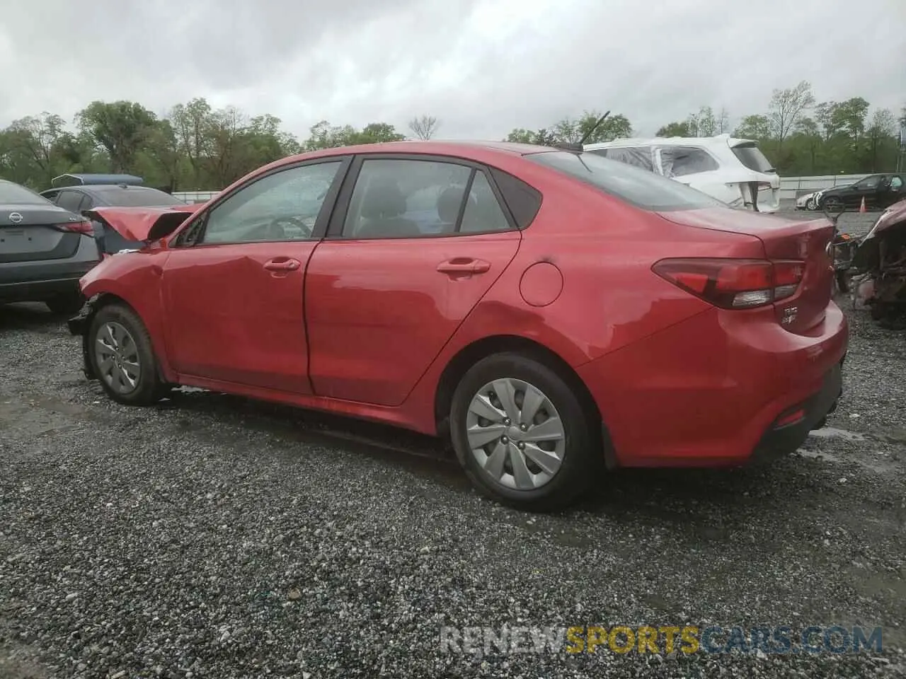 2 fotografías del automóvil dañado 3KPA24AD7LE335601 KIA RIO 2020