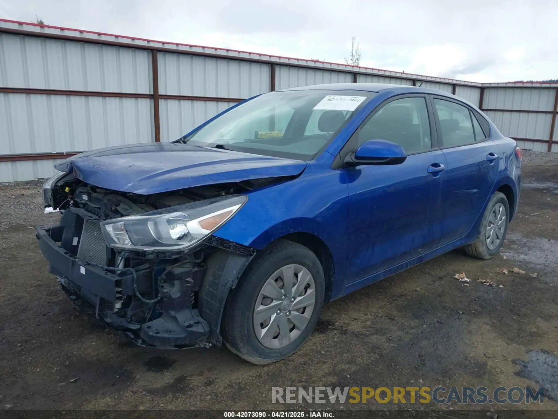 2 fotografías del automóvil dañado 3KPA24AD8LE263081 KIA RIO 2020