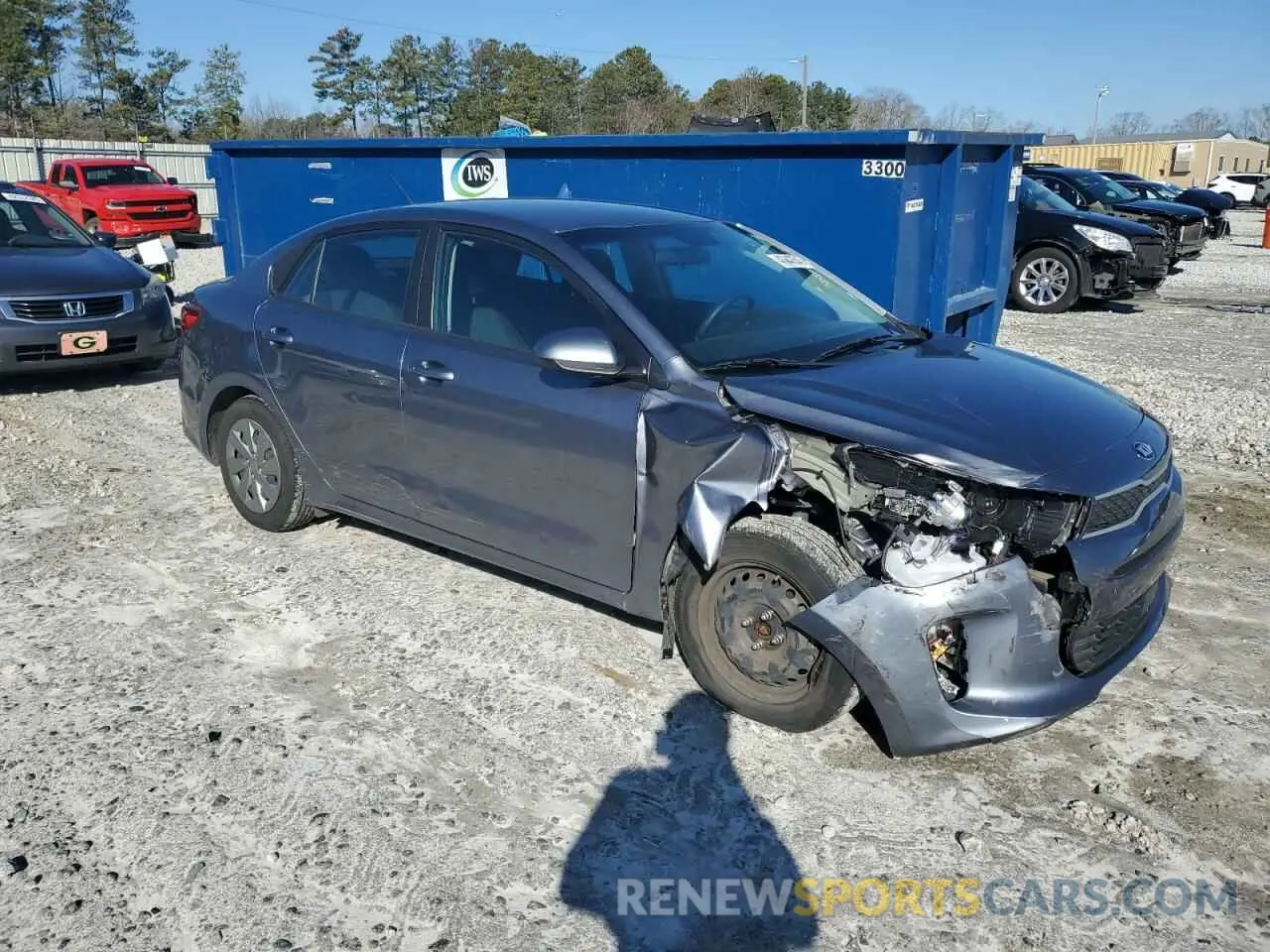 4 fotografías del automóvil dañado 3KPA24AD8LE346638 KIA RIO 2020