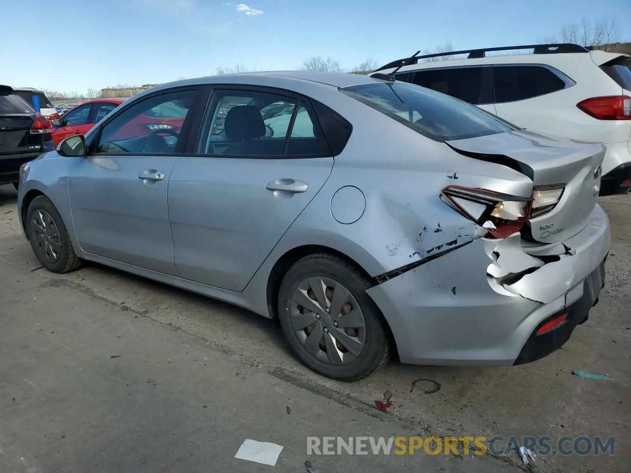 2 fotografías del automóvil dañado 3KPA24AD9LE296171 KIA RIO 2020