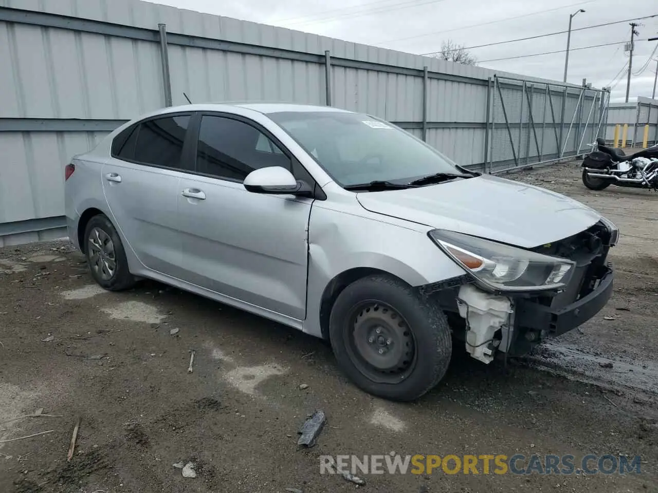 4 fotografías del automóvil dañado 3KPA24AD9LE296820 KIA RIO 2020
