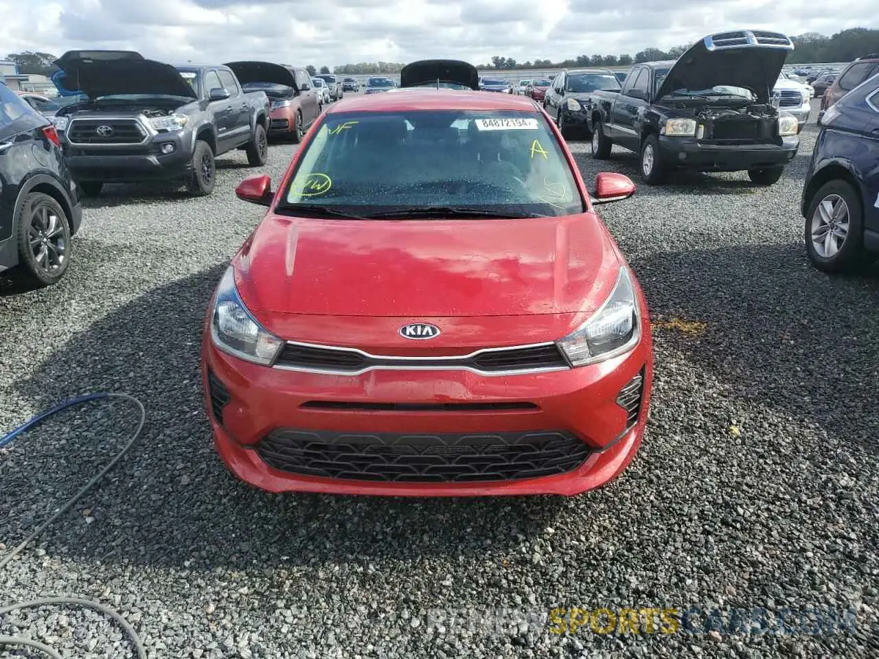 5 fotografías del automóvil dañado 3KPA24AD0ME404792 KIA RIO 2021