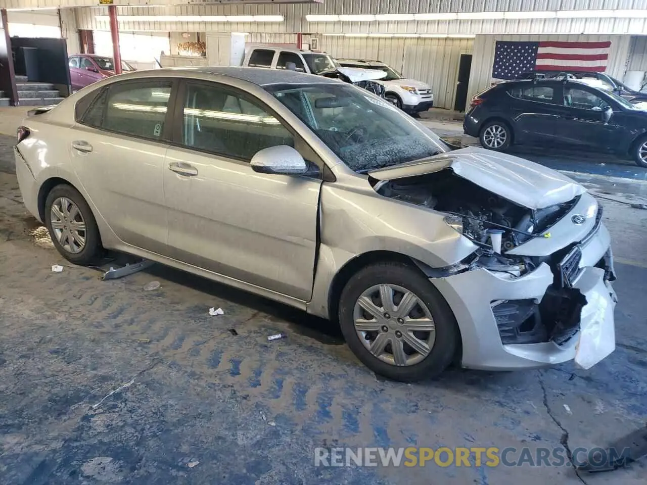 4 fotografías del automóvil dañado 3KPA24AD2ME382326 KIA RIO 2021