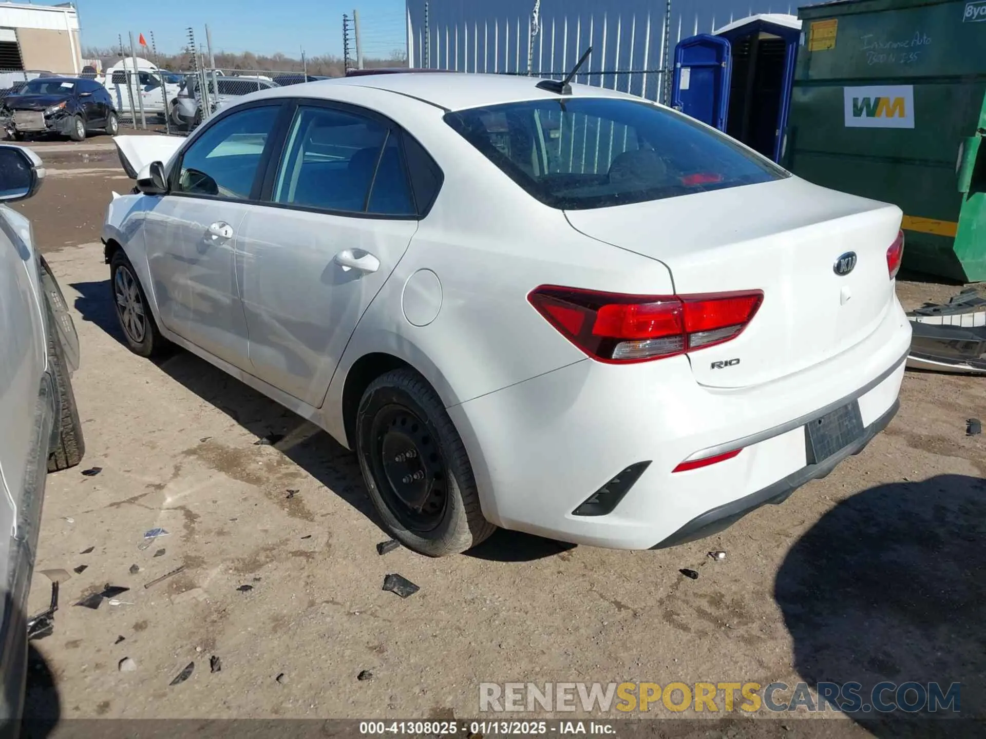3 fotografías del automóvil dañado 3KPA24AD2ME392144 KIA RIO 2021