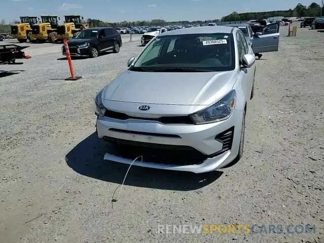 10 fotografías del automóvil dañado 3KPA24AD3ME383145 KIA RIO 2021