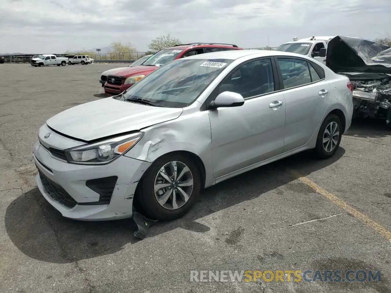1 fotografías del automóvil dañado 3KPA24AD4ME386295 KIA RIO 2021