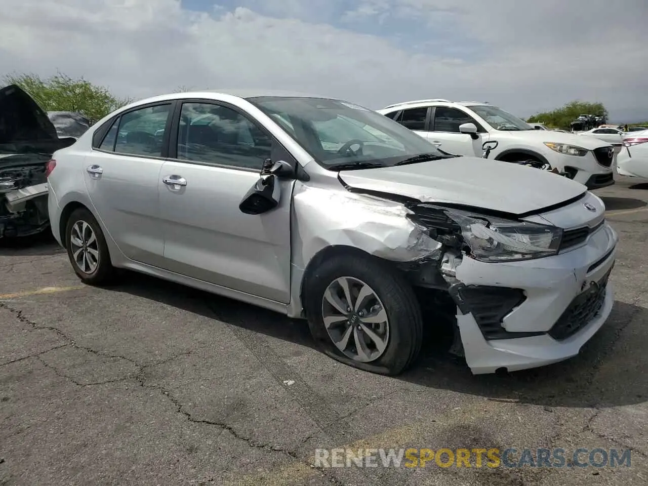 4 fotografías del automóvil dañado 3KPA24AD4ME386295 KIA RIO 2021