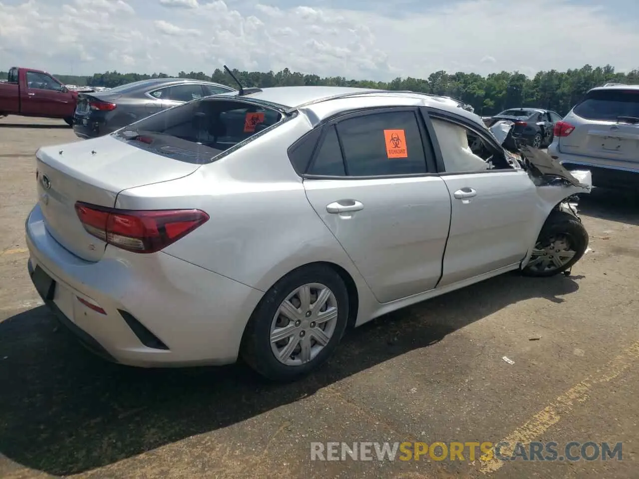 3 fotografías del automóvil dañado 3KPA24AD4ME402124 KIA RIO 2021