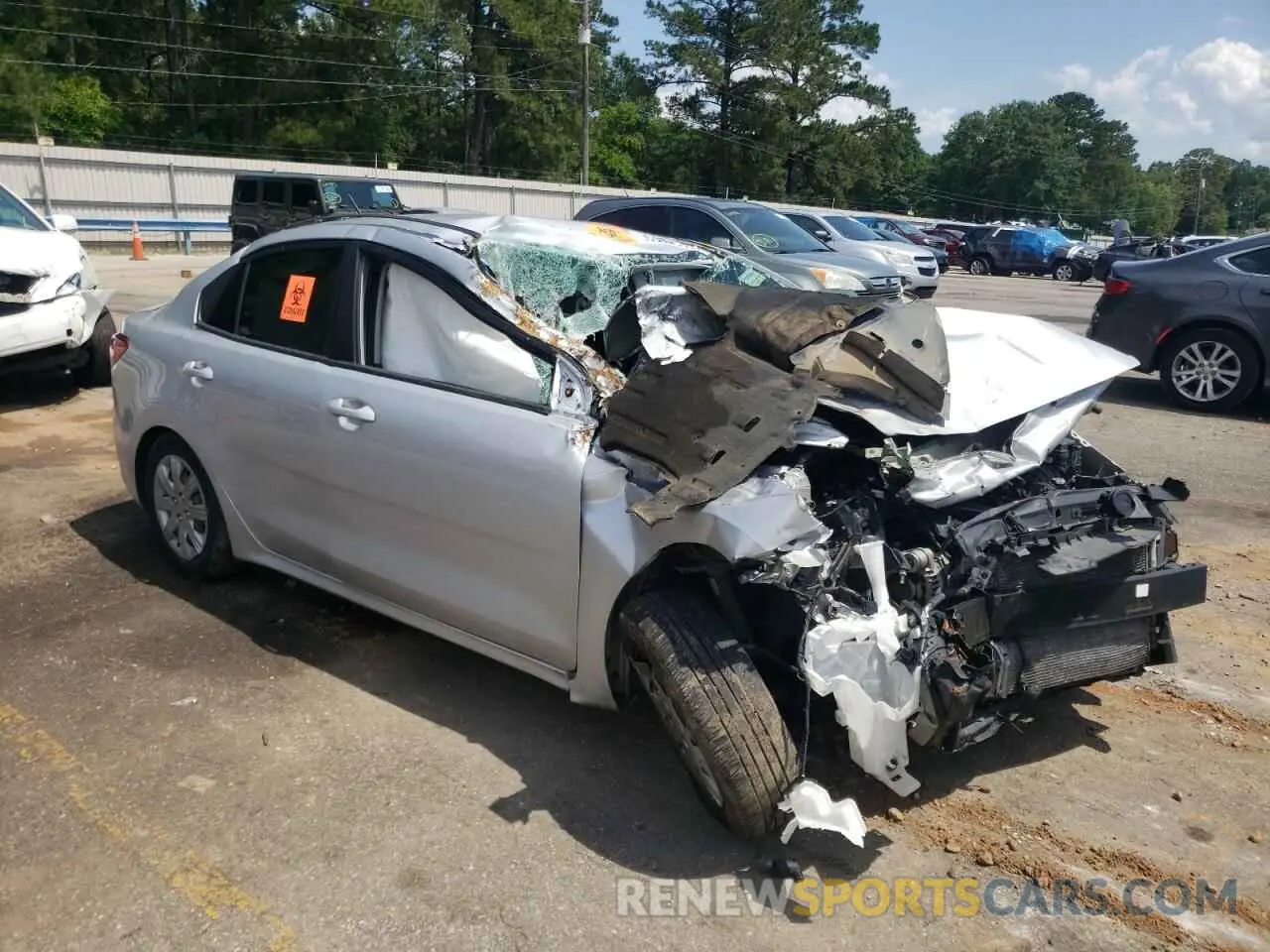 4 fotografías del automóvil dañado 3KPA24AD4ME402124 KIA RIO 2021