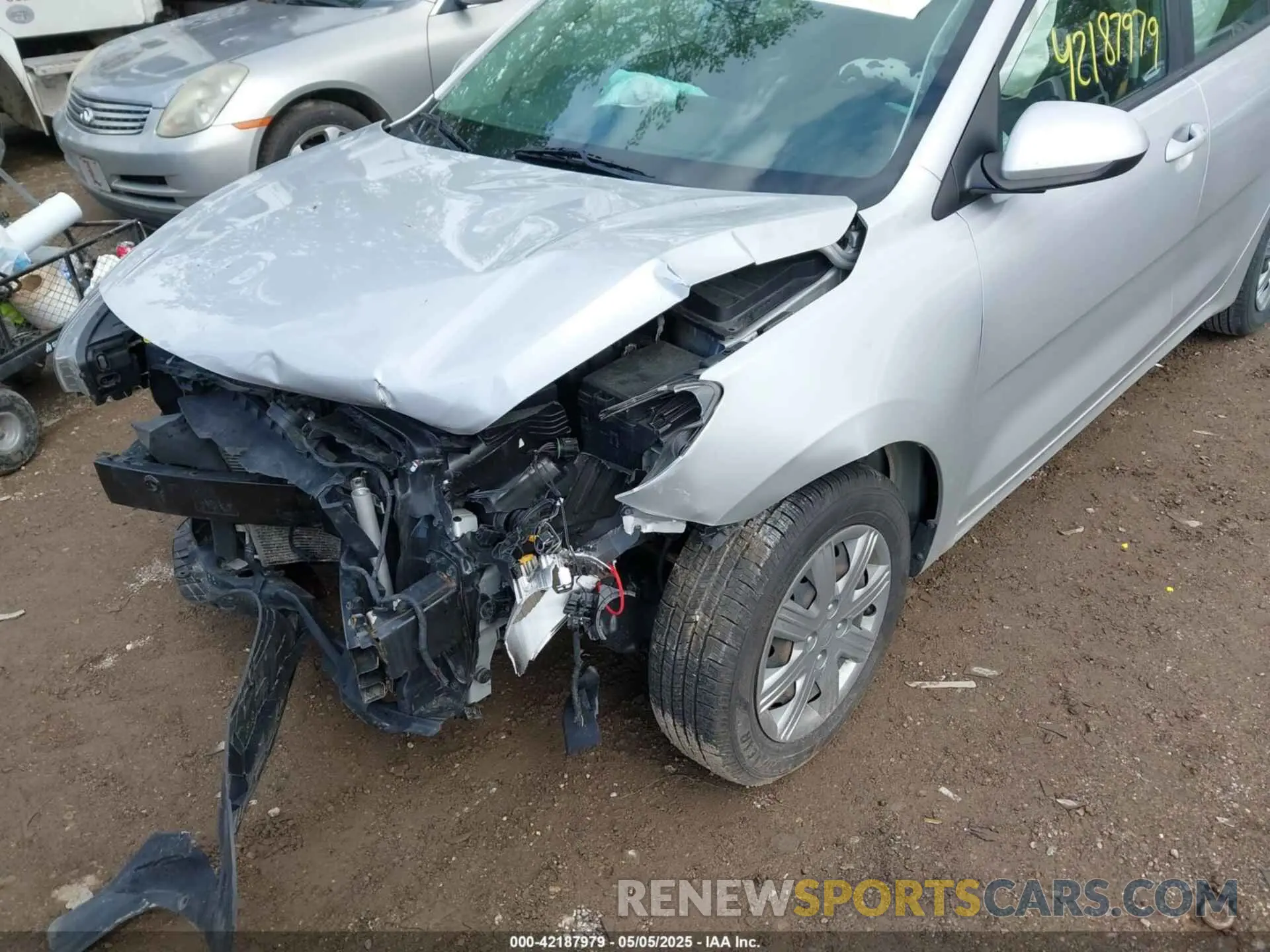 6 fotografías del automóvil dañado 3KPA24AD5ME367643 KIA RIO 2021