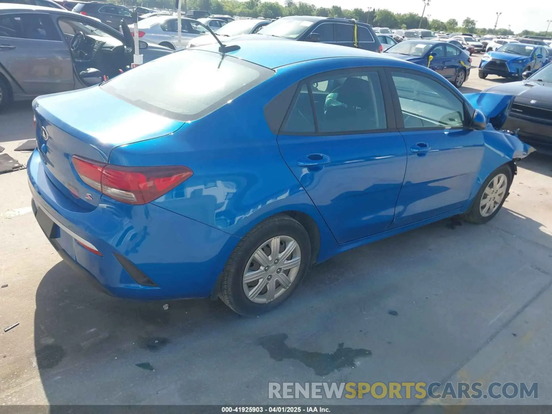 4 fotografías del automóvil dañado 3KPA24AD5ME392302 KIA RIO 2021