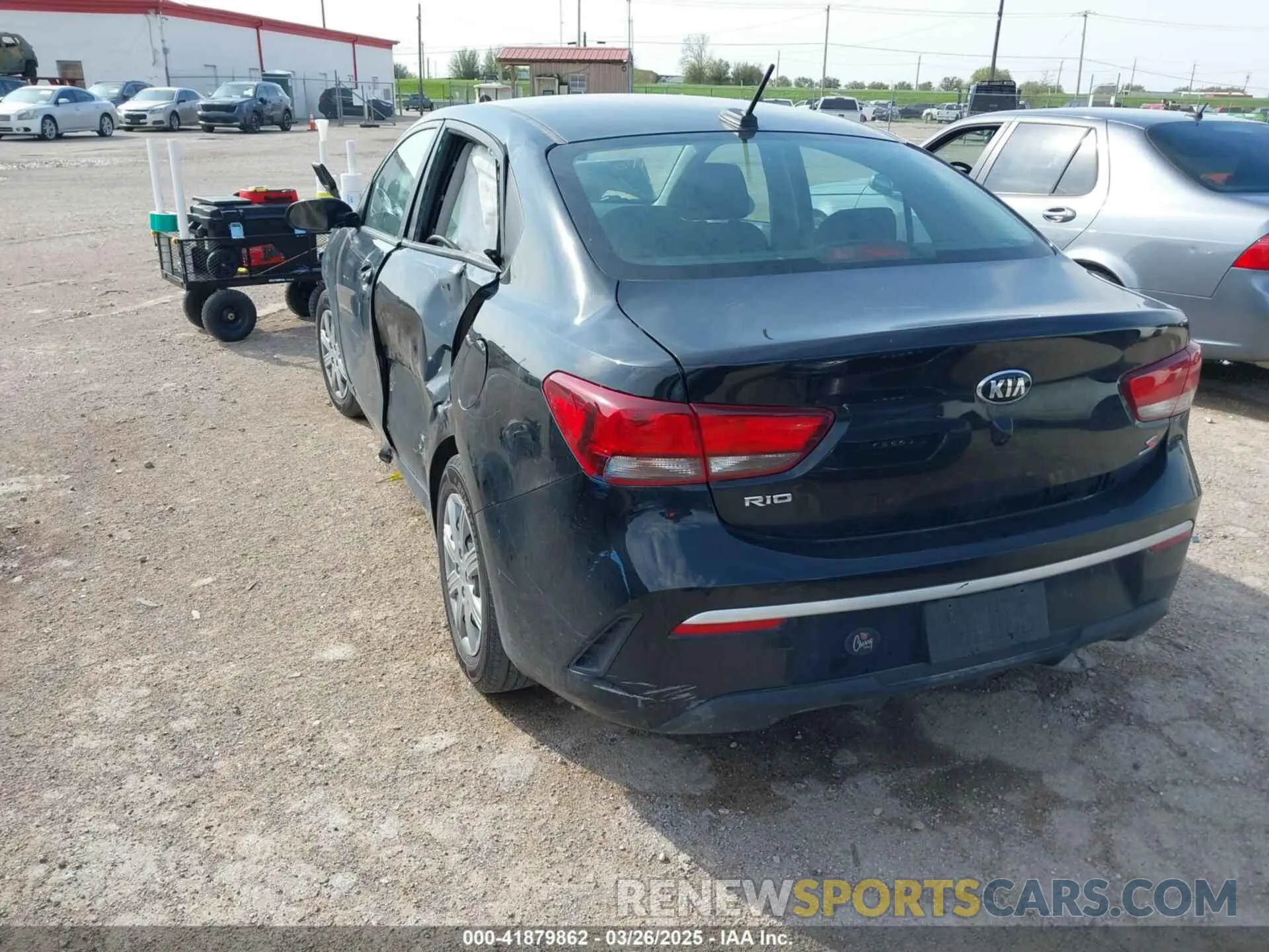 3 fotografías del automóvil dañado 3KPA24AD5ME414282 KIA RIO 2021