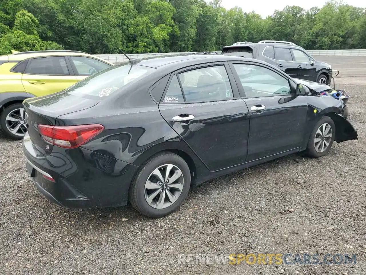 3 fotografías del automóvil dañado 3KPA24AD6ME376044 KIA RIO 2021