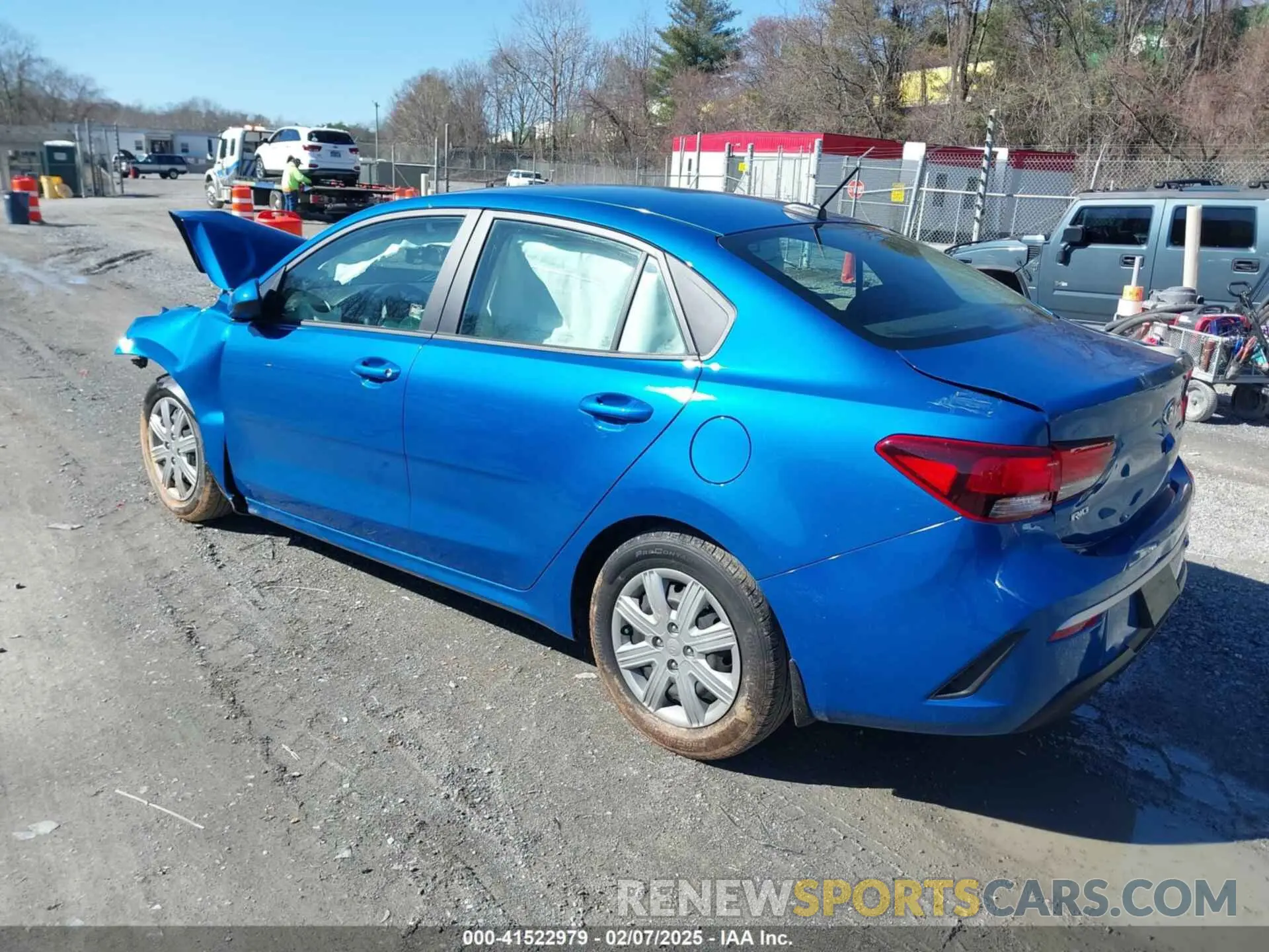 3 fotografías del automóvil dañado 3KPA24AD6ME429518 KIA RIO 2021