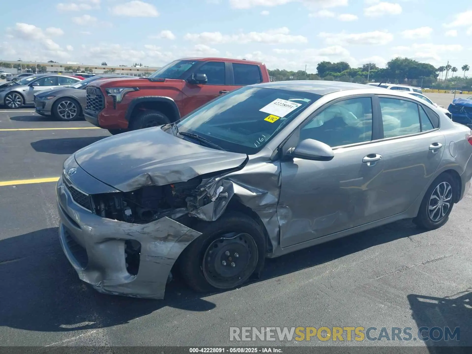 6 fotografías del automóvil dañado 3KPA24AD8ME391161 KIA RIO 2021