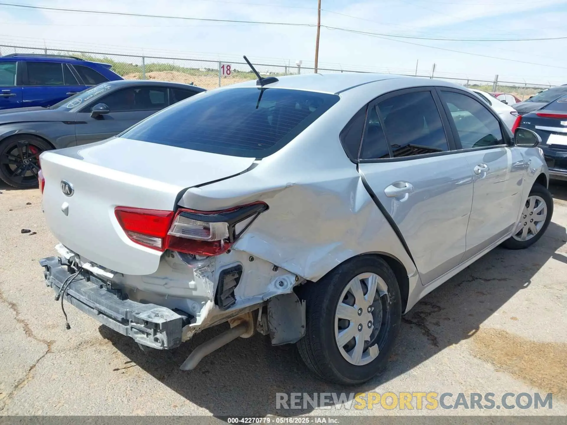 6 fotografías del automóvil dañado 3KPA24AD8ME395534 KIA RIO 2021