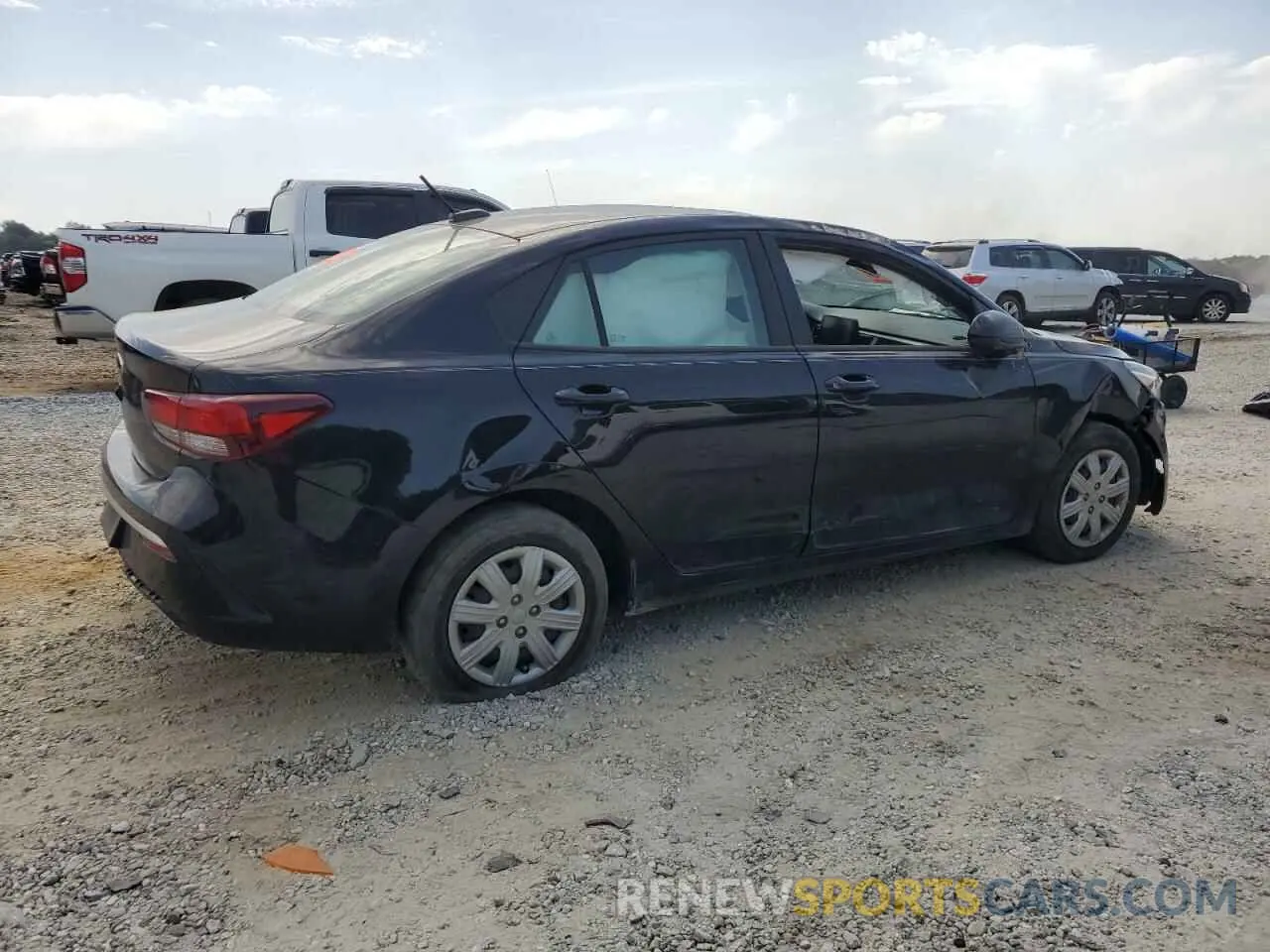 3 fotografías del automóvil dañado 3KPA24AD9ME396448 KIA RIO 2021