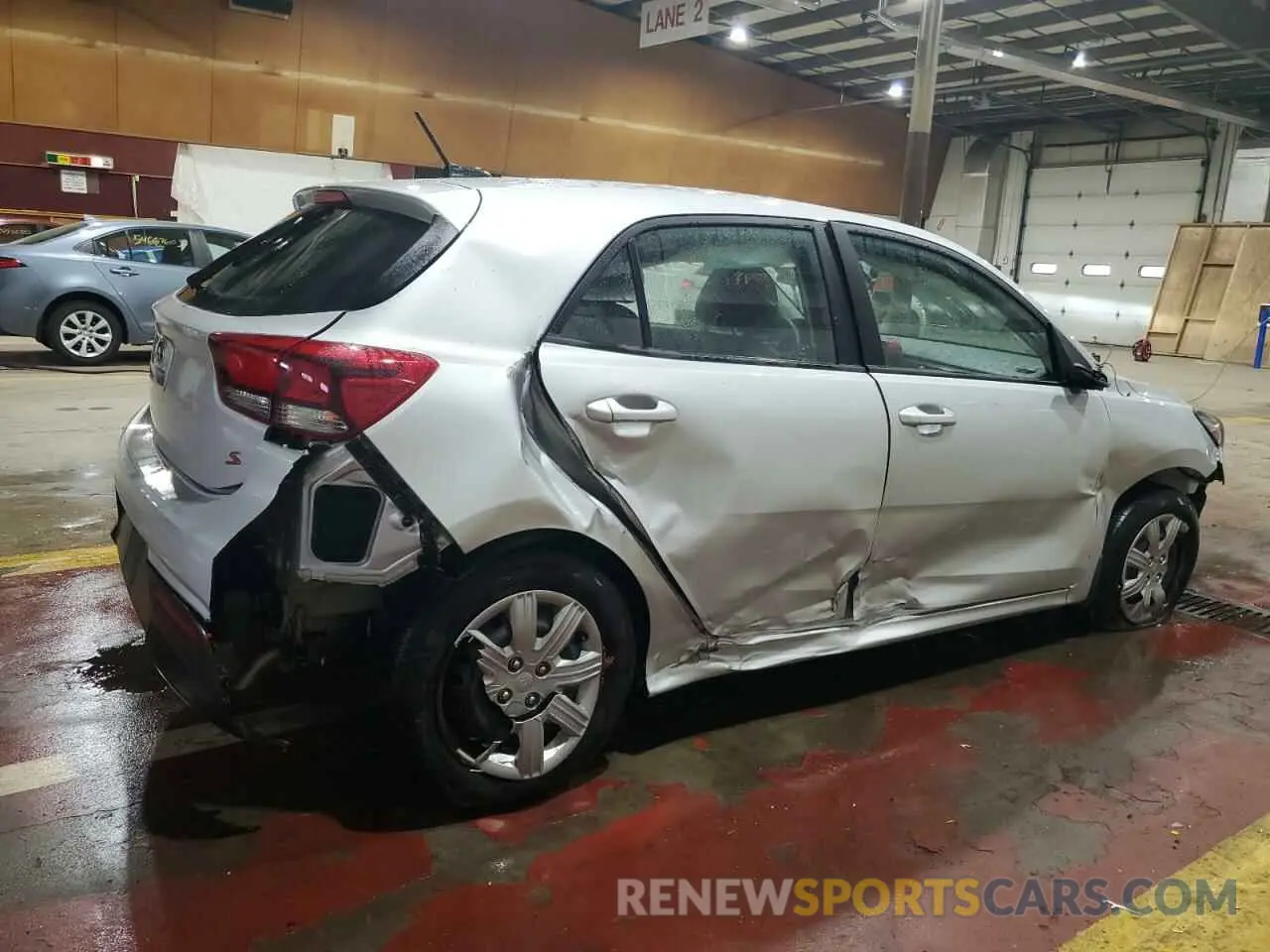 3 fotografías del automóvil dañado 3KPA25AD3ME433290 KIA RIO 2021