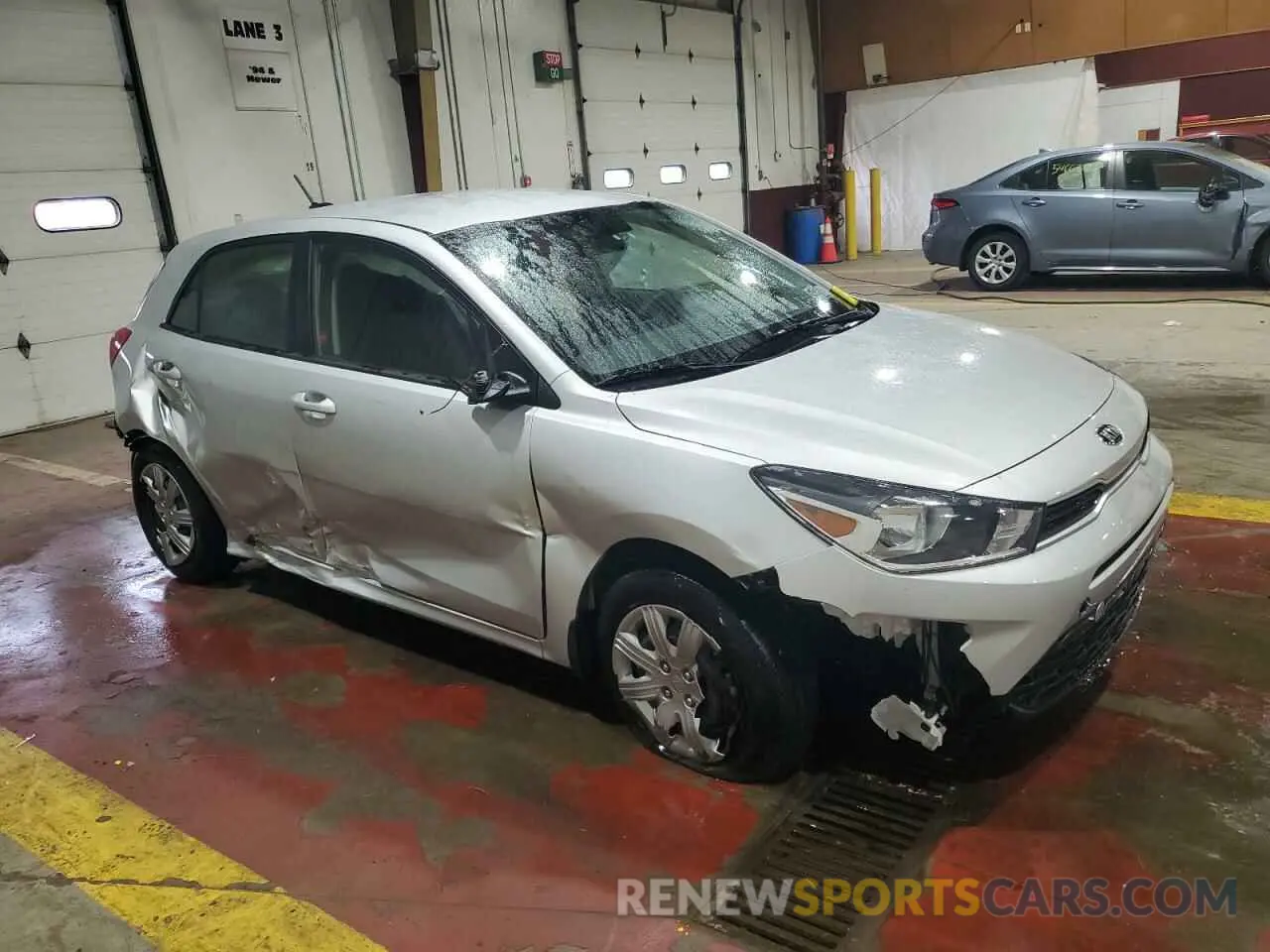 4 fotografías del automóvil dañado 3KPA25AD3ME433290 KIA RIO 2021