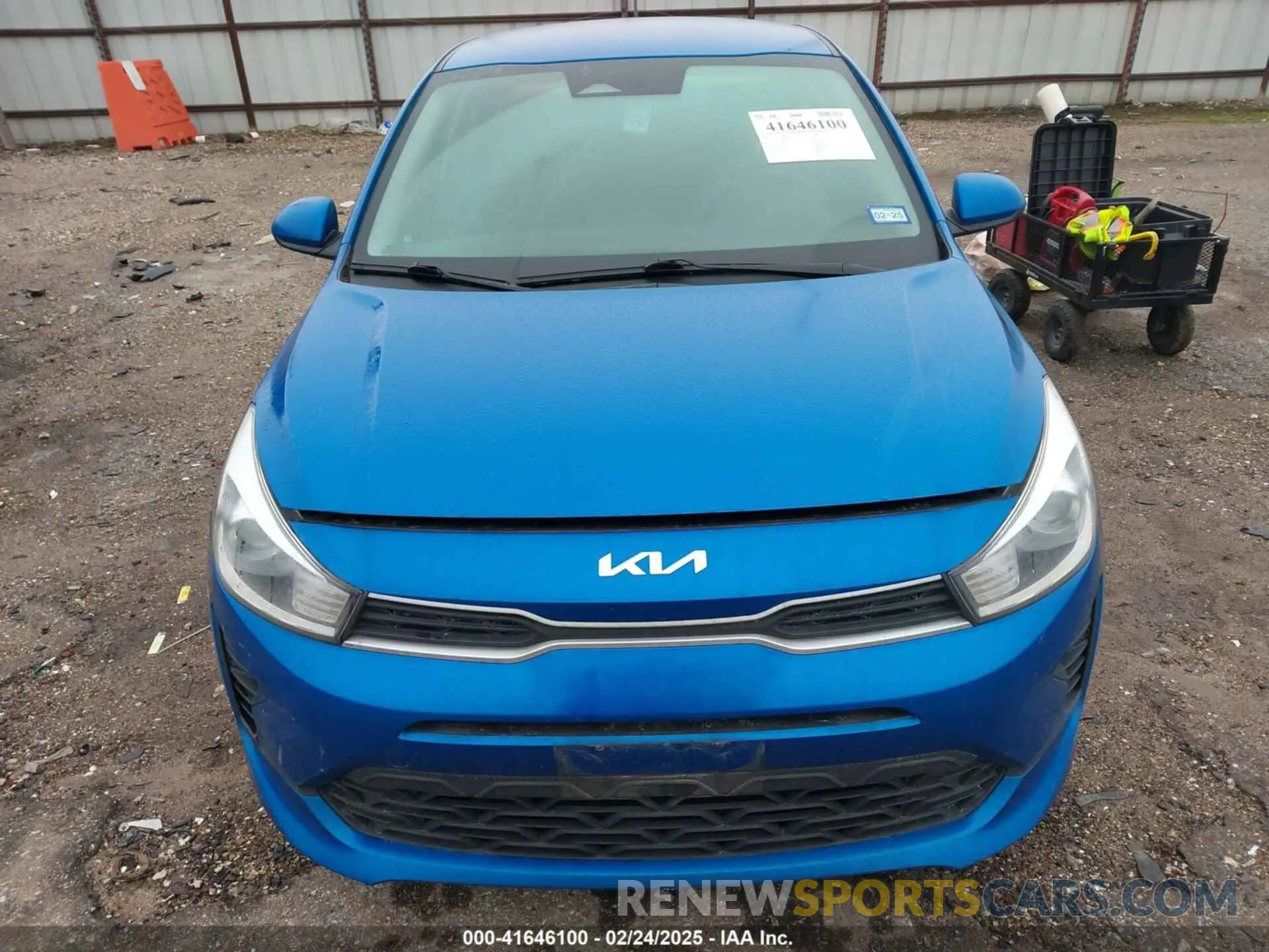 12 fotografías del automóvil dañado 3KPA24AD0NE458613 KIA RIO 2022
