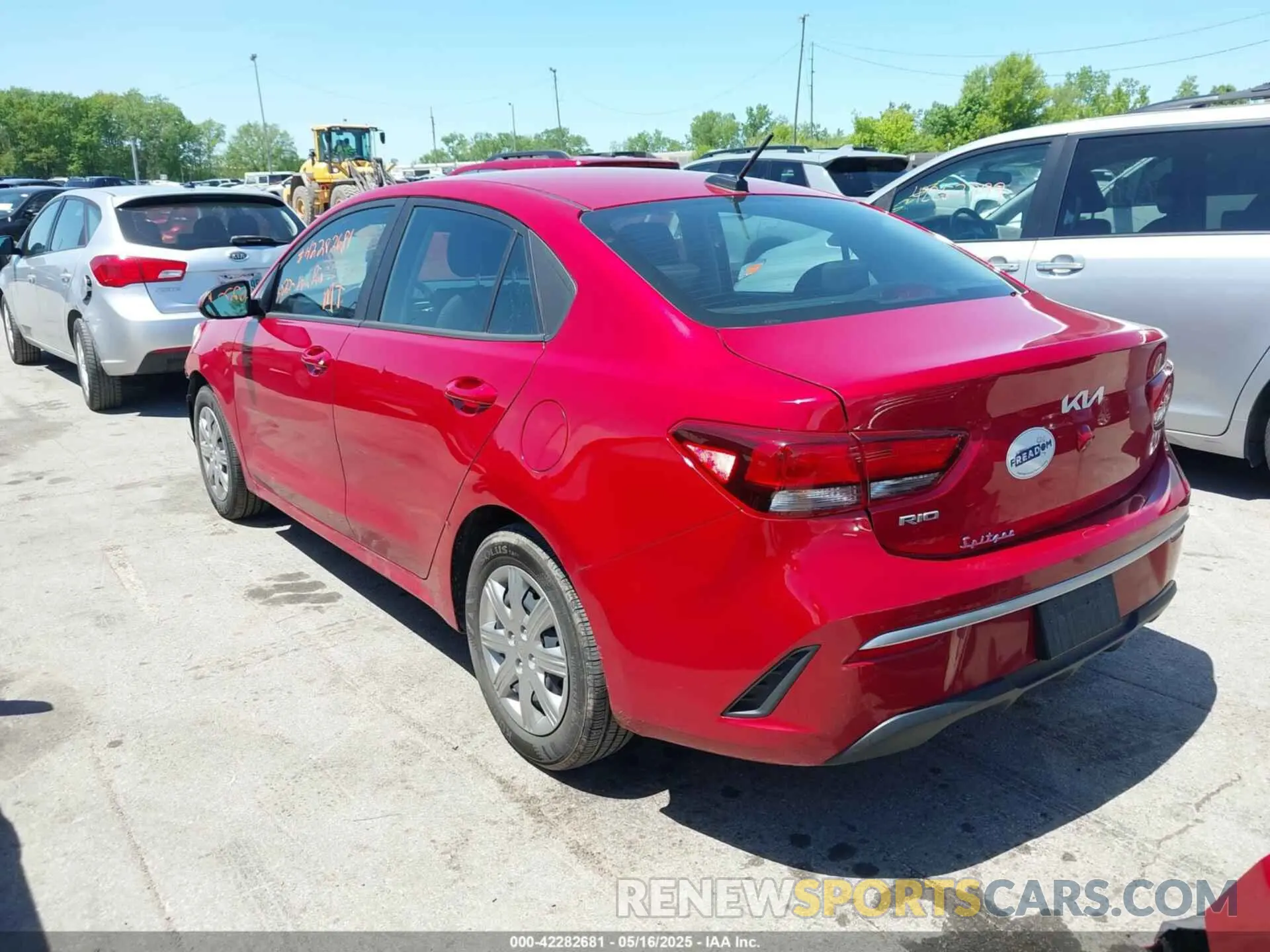 3 fotografías del automóvil dañado 3KPA24AD1NE432585 KIA RIO 2022