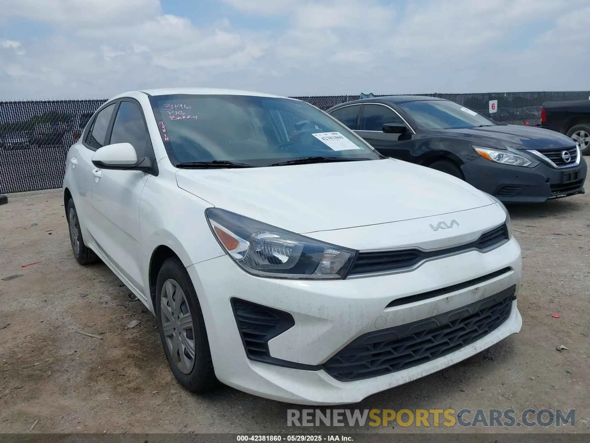 1 fotografías del automóvil dañado 3KPA24AD1NE484816 KIA RIO 2022